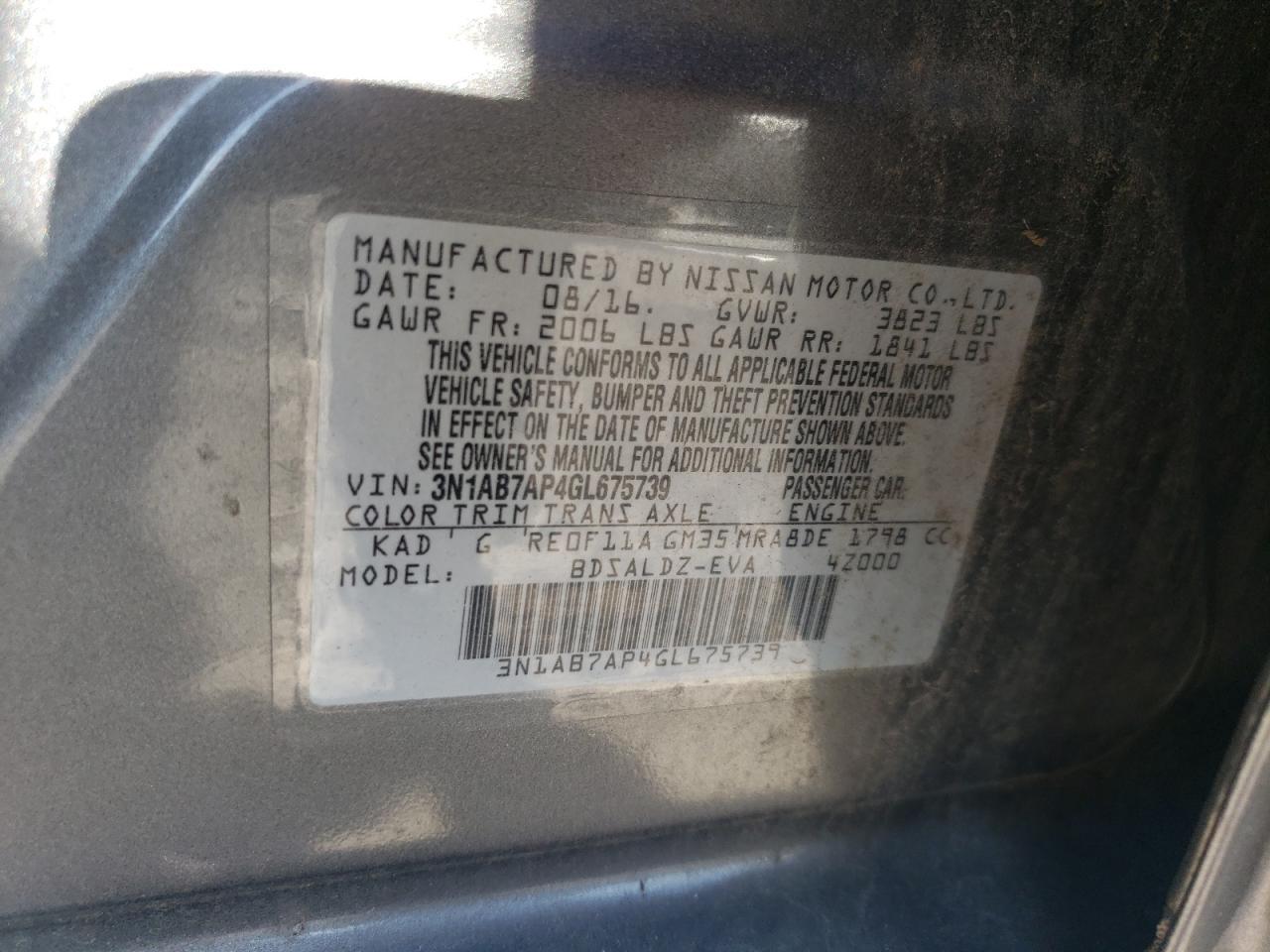 2016 NISSAN SENTRA