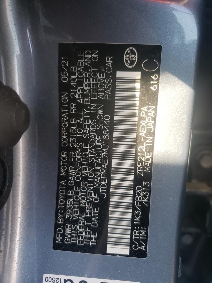 2021 TOYOTA COROLLA