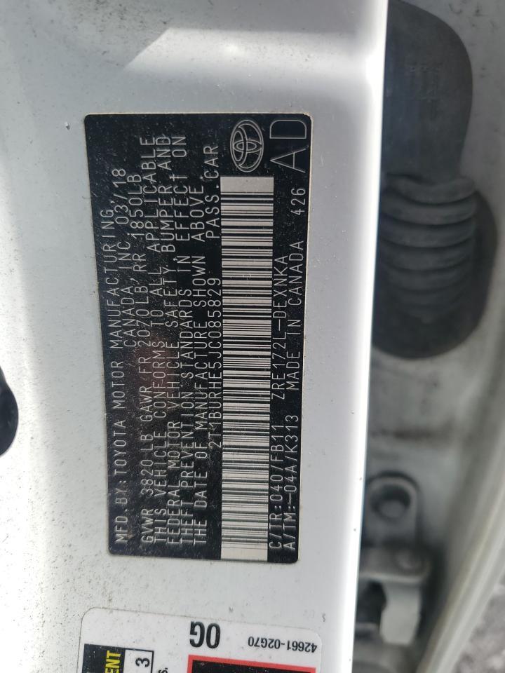2018 TOYOTA COROLLA