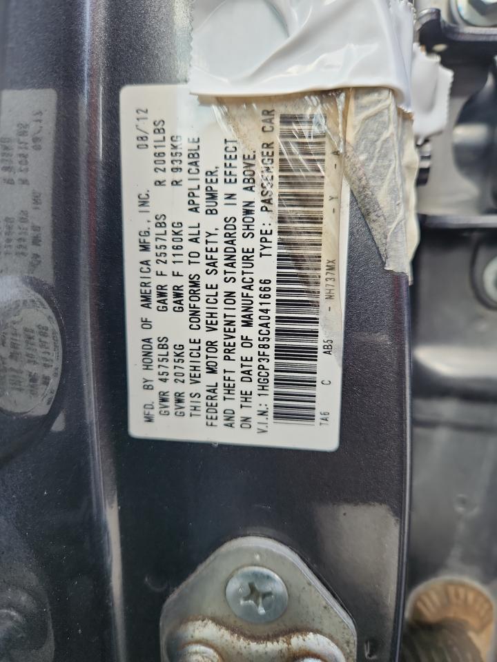 2012 HONDA ACCORD