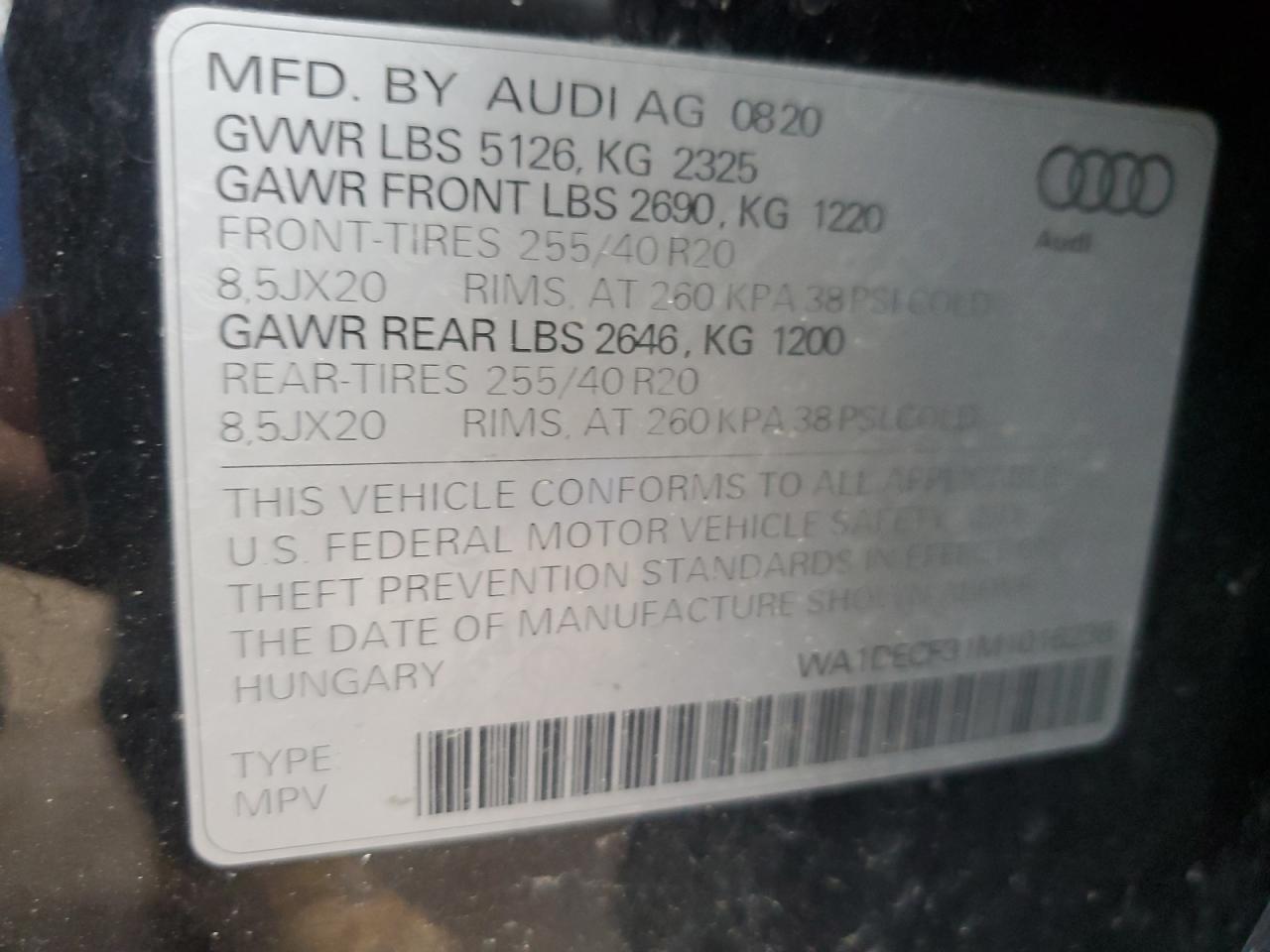 2021 AUDI Q3