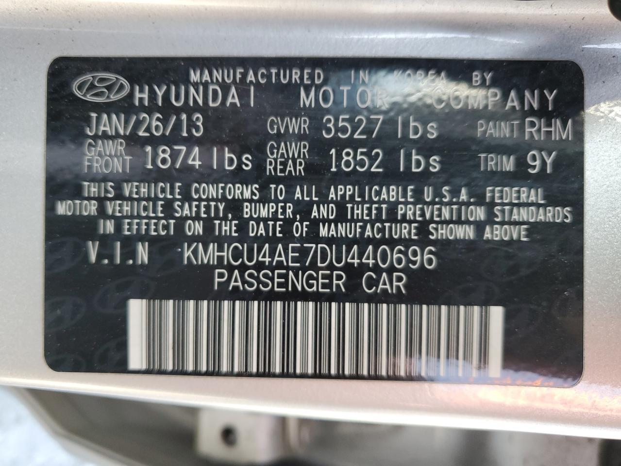 2013 HYUNDAI ACCENT
