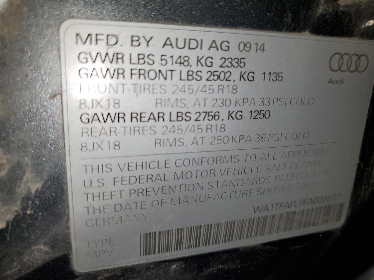 2015 AUDI A4 allroad