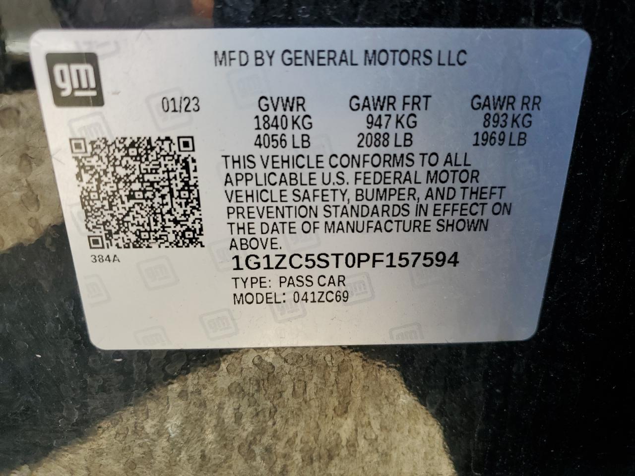 2023 CHEVROLET MALIBU