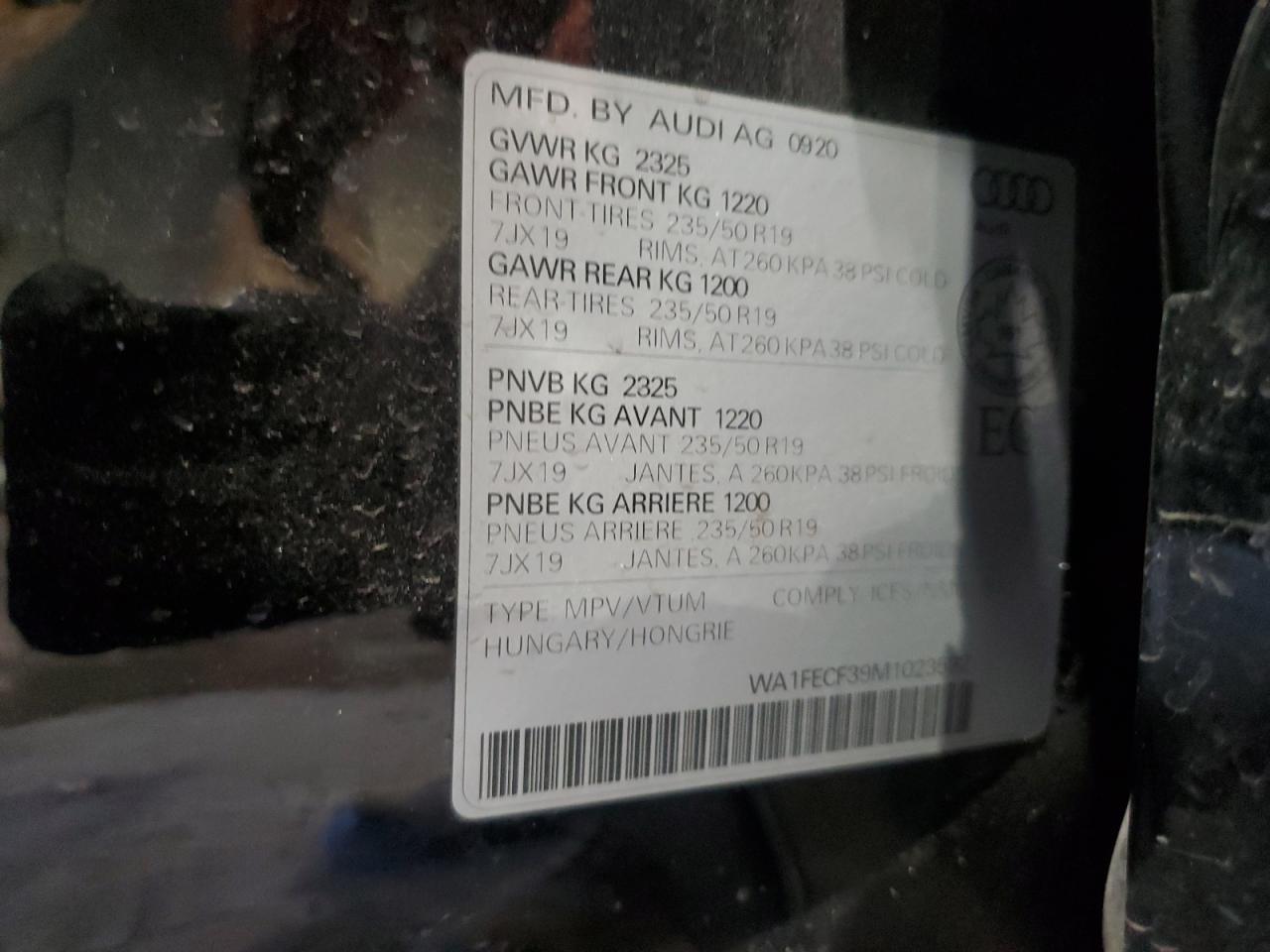 2021 AUDI Q3