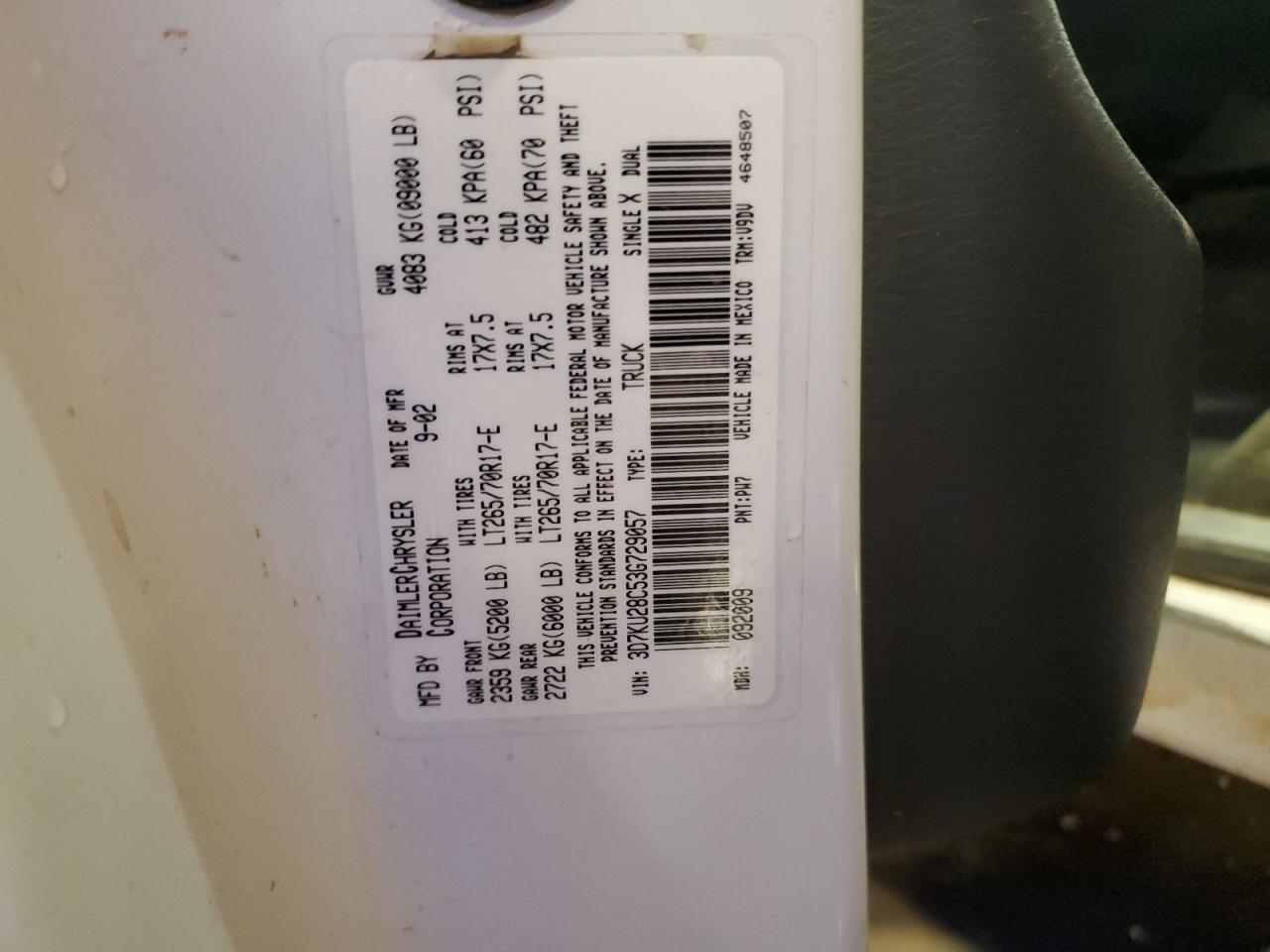 2003 DODGE Ram 2500