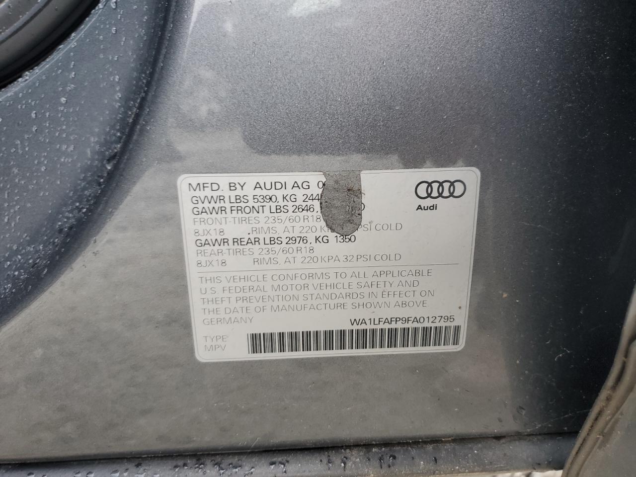 2015 AUDI Q5