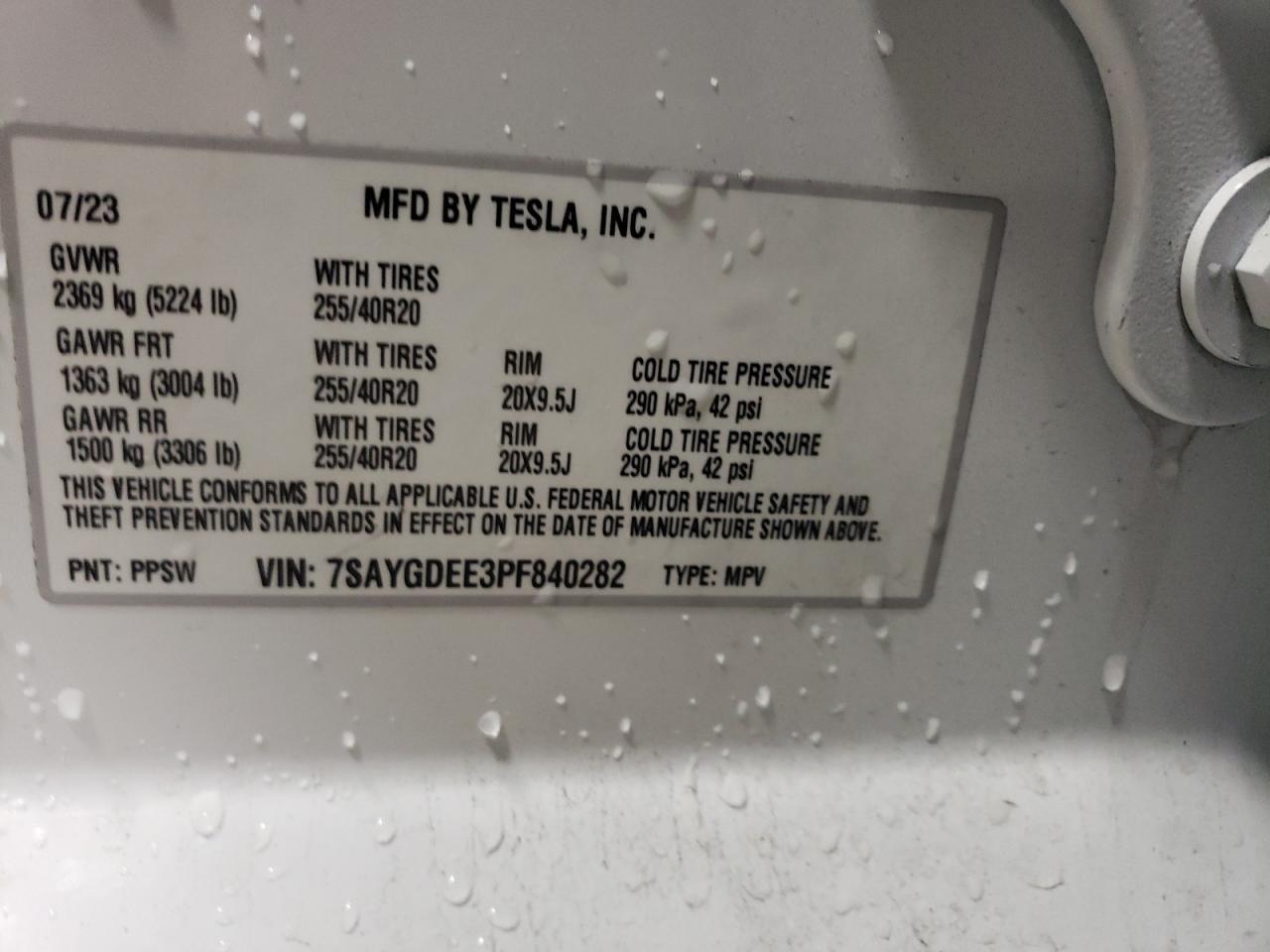 2023 TESLA MODEL Y
