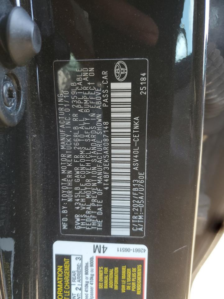 2010 TOYOTA CAMRY