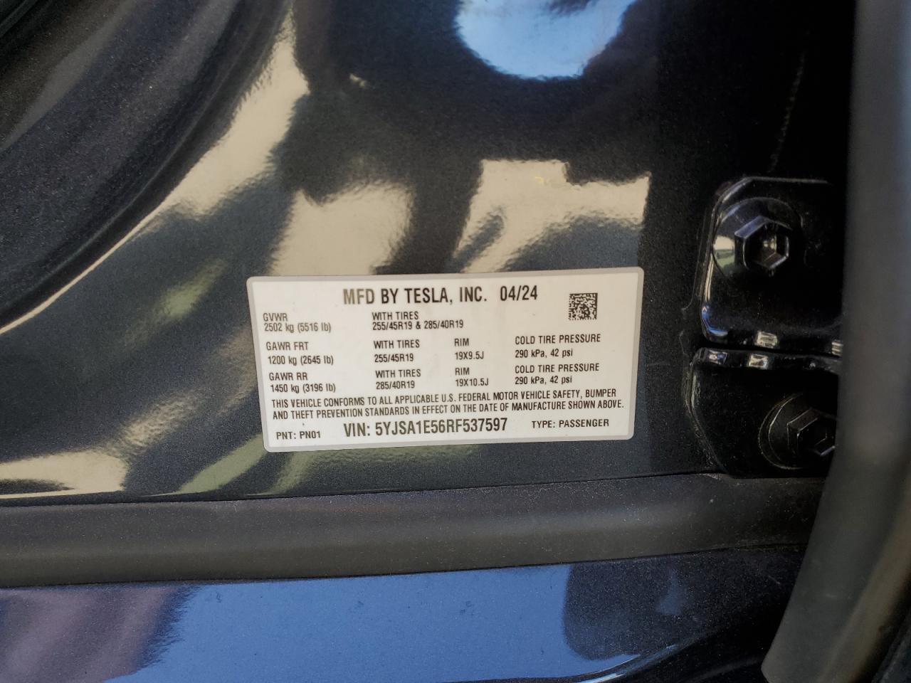 2024 TESLA MODEL S