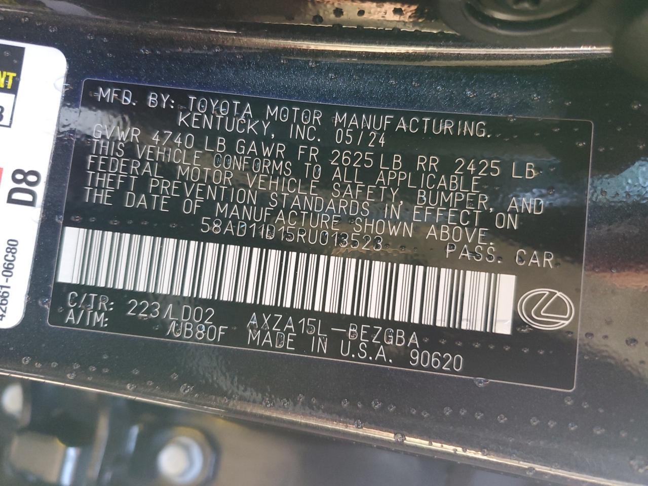 2024 LEXUS Es
