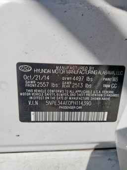 2015 HYUNDAI SONATA