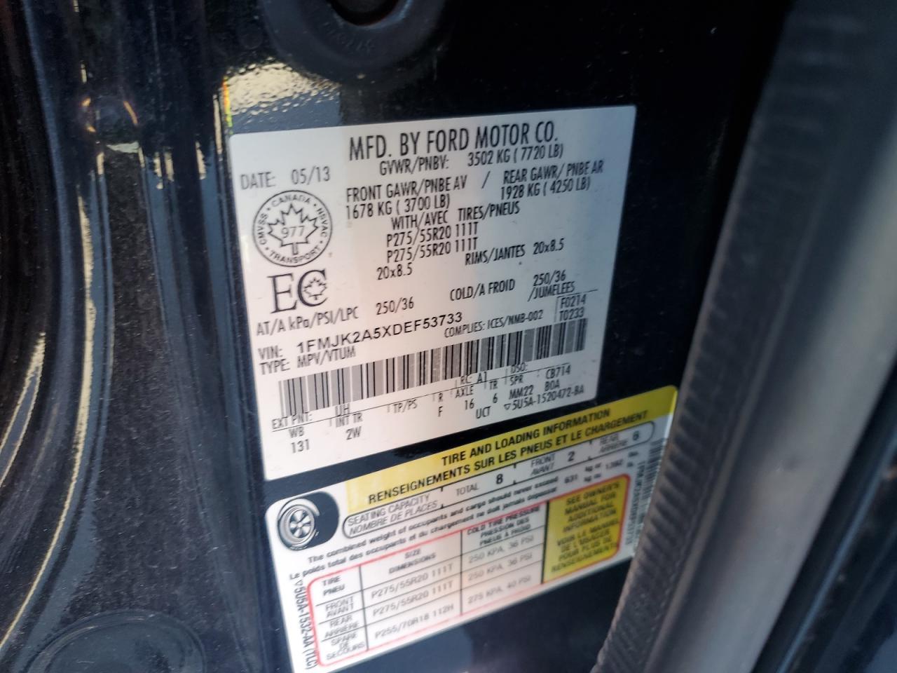 2013 FORD Expedition