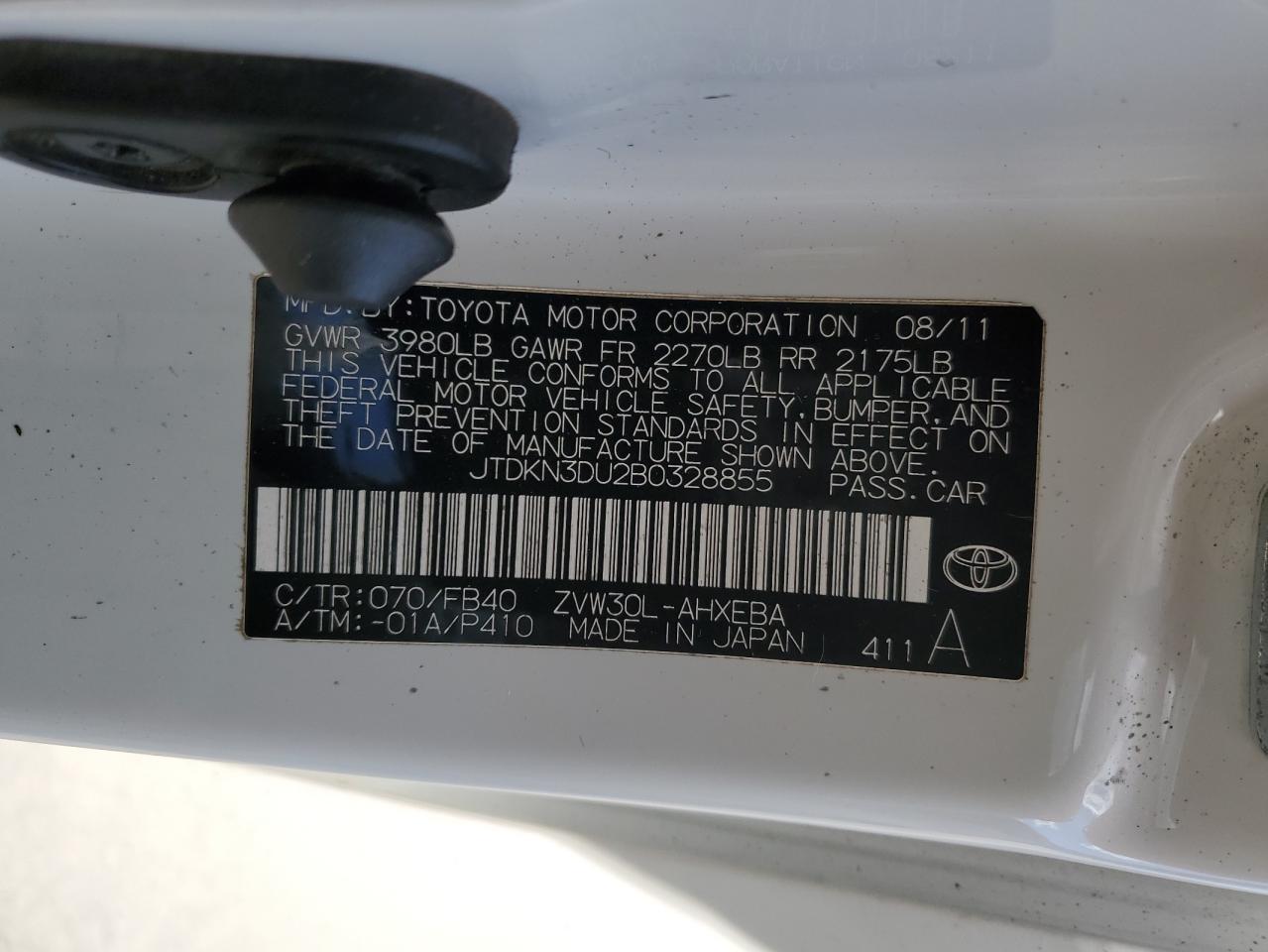 2011 TOYOTA PRIUS