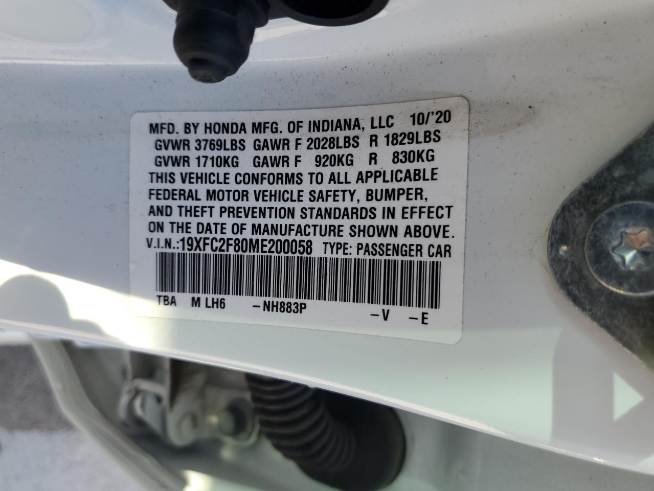 2021 HONDA CIVIC