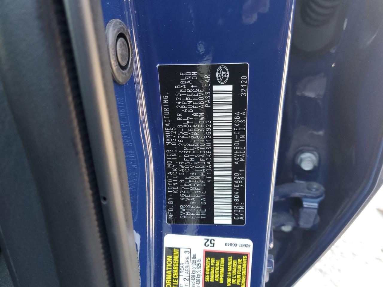 2025 TOYOTA CAMRY