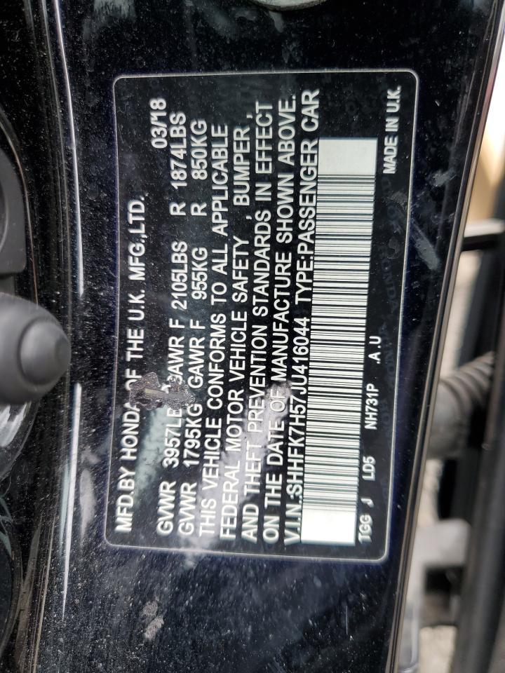2018 HONDA CIVIC