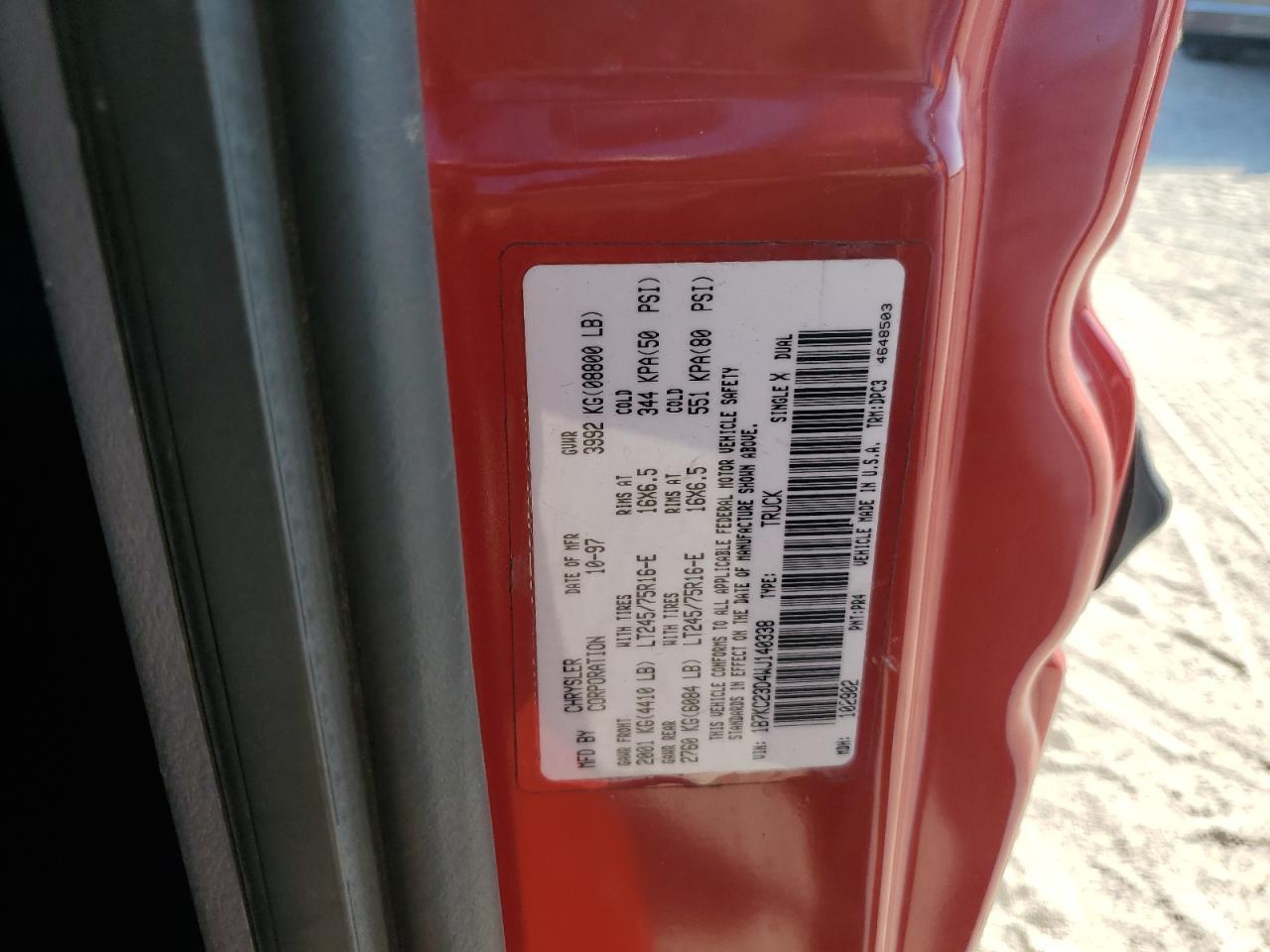 1998 DODGE Ram 2500