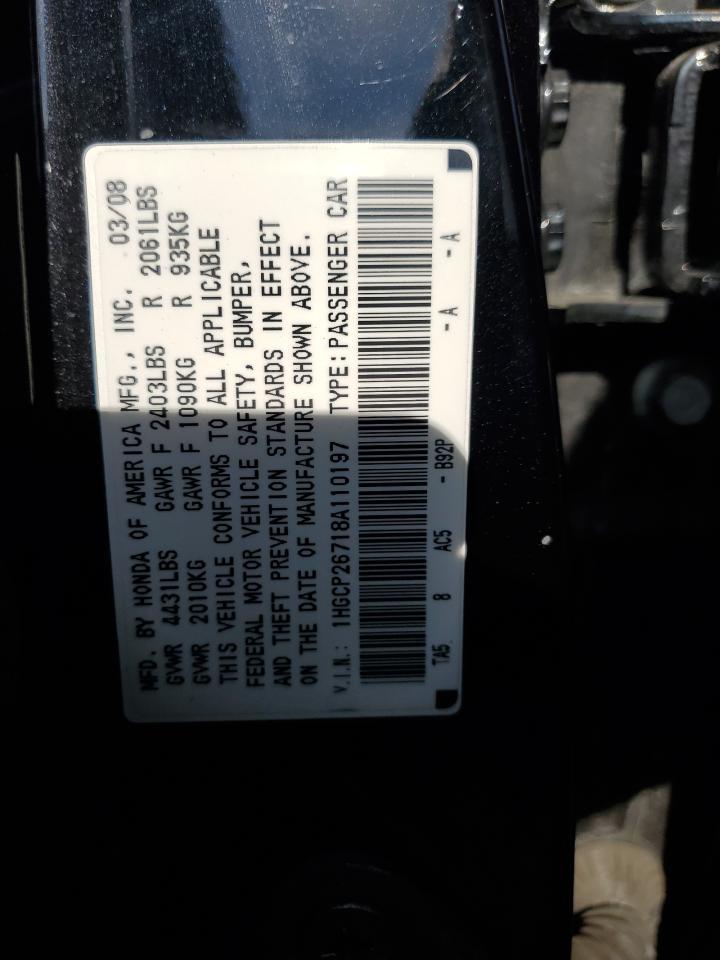 2008 HONDA ACCORD