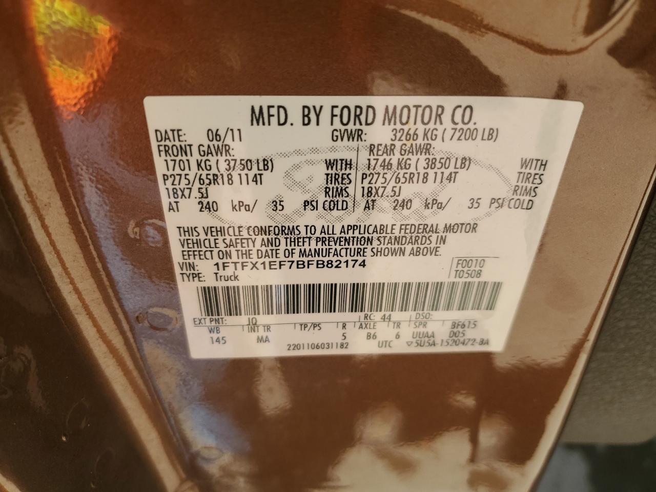 2011 FORD F-150