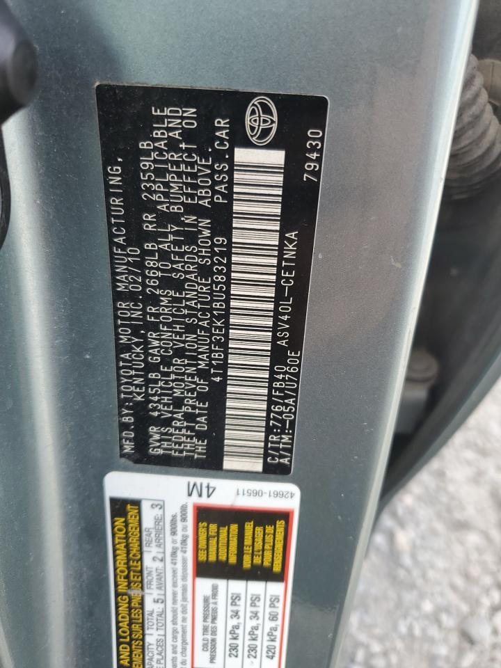 2011 TOYOTA CAMRY