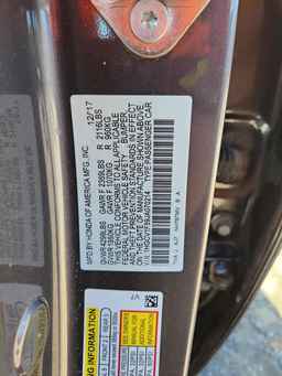 2018 HONDA ACCORD