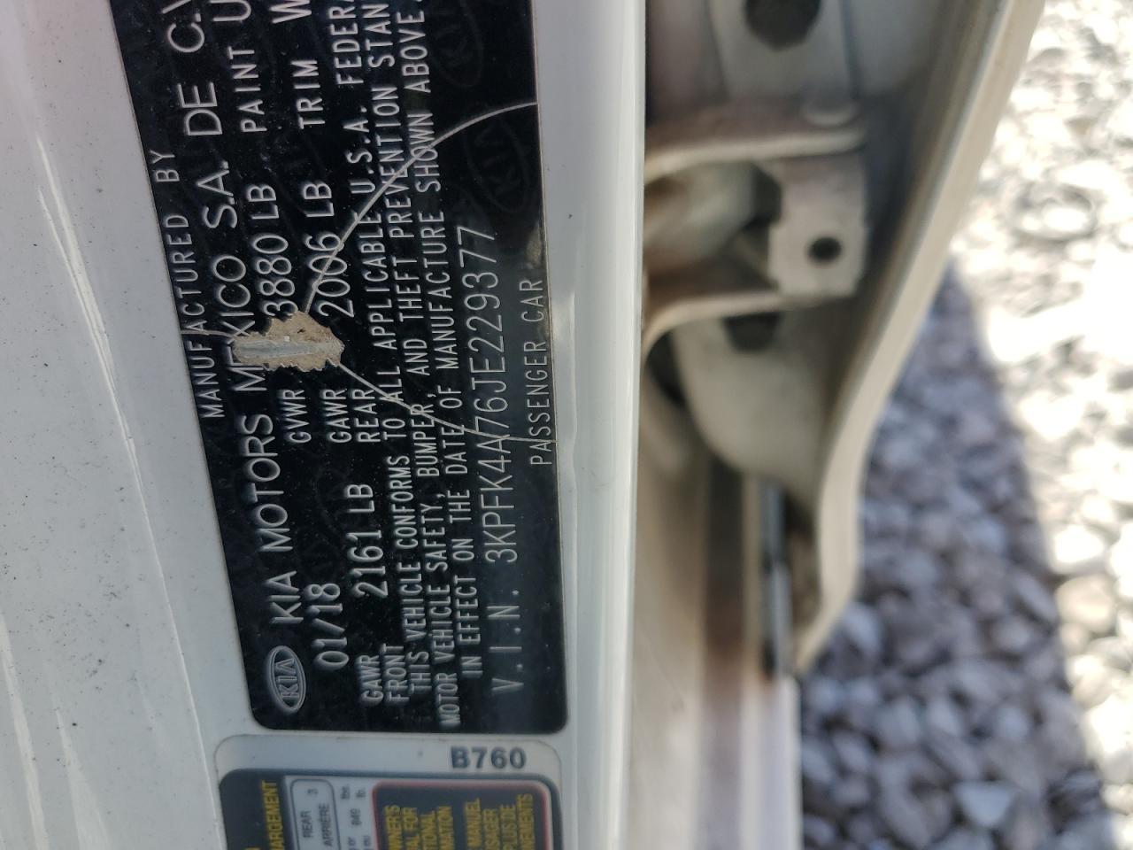 2018 KIA FORTE
