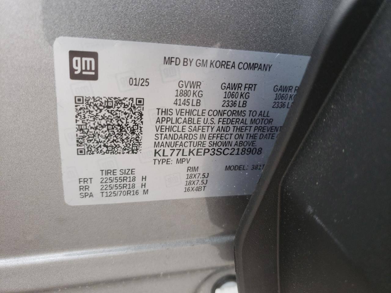 2025 CHEVROLET TRAX