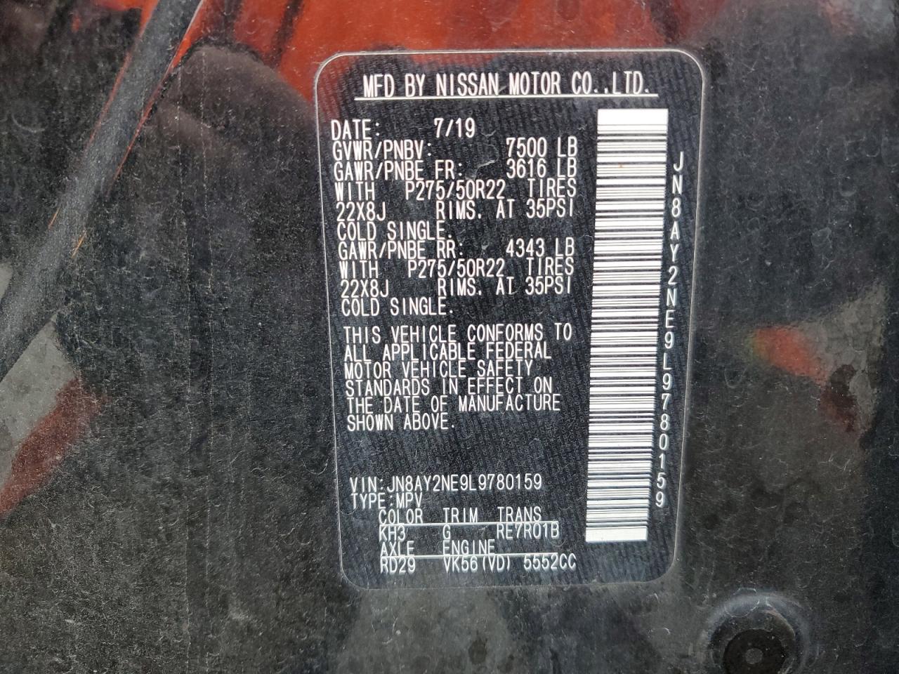 2020 NISSAN Armada