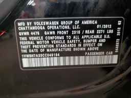 2012 VOLKSWAGEN Passat