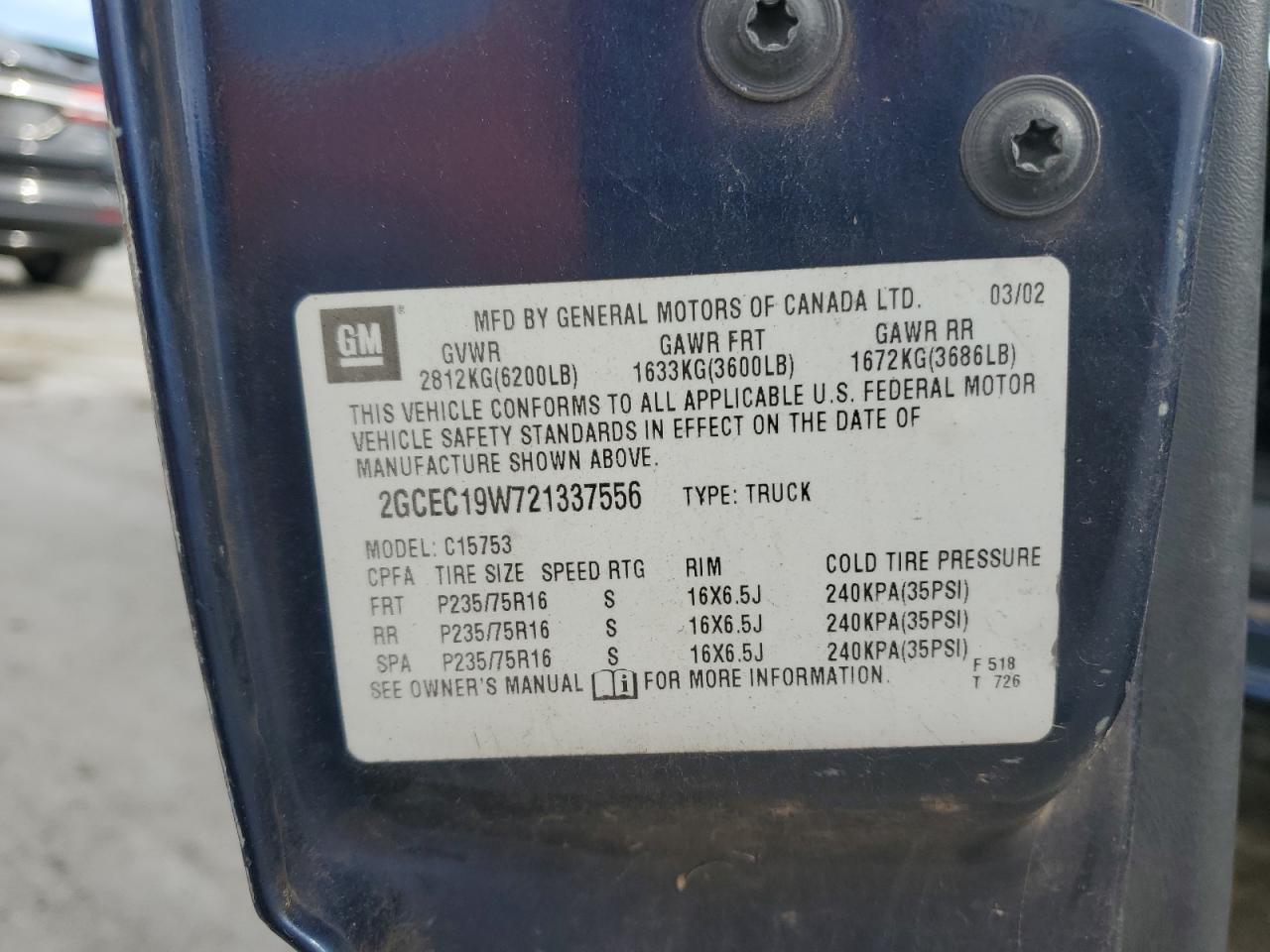 2002 CHEVROLET Silverado