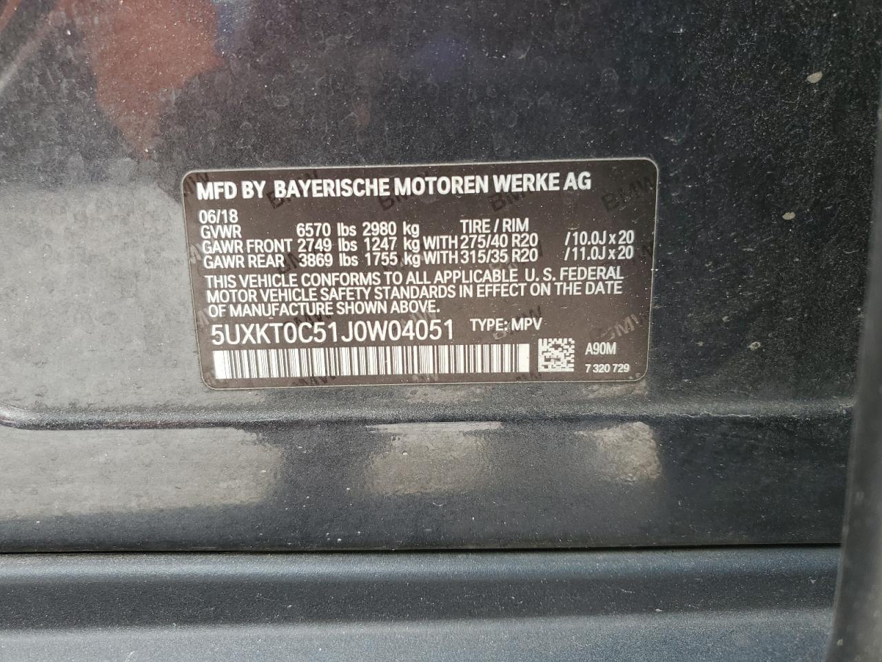 2018 BMW X5