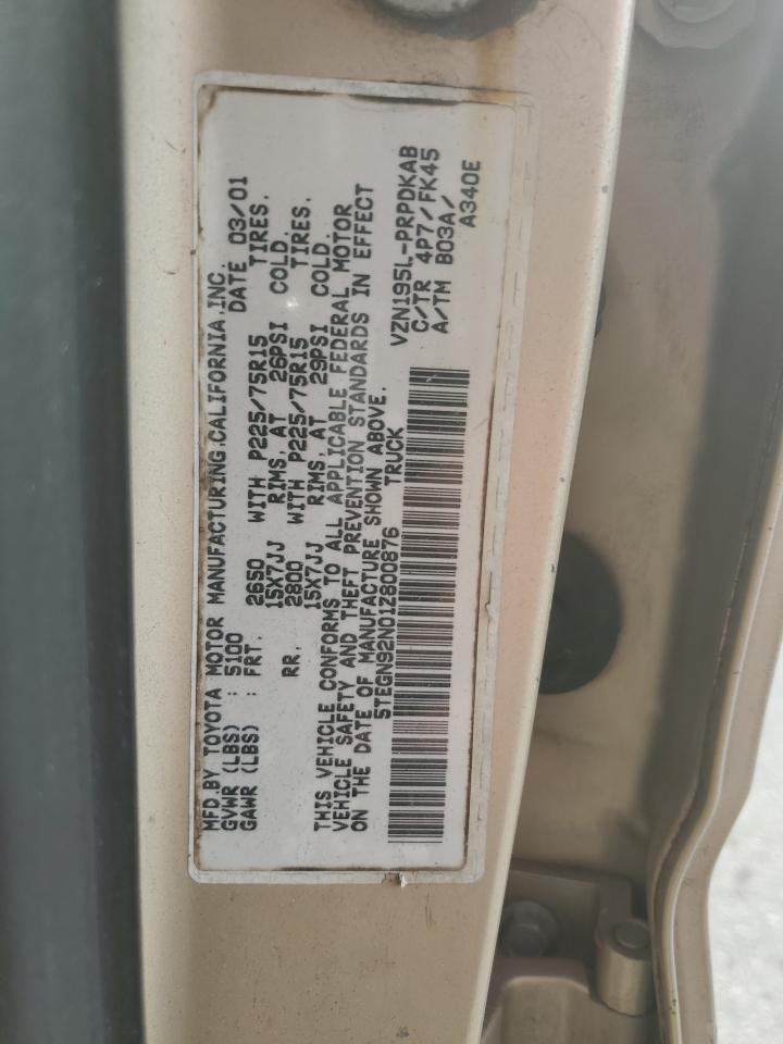2001 TOYOTA TACOMA