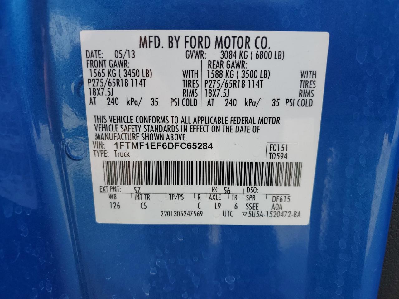 2013 FORD F-150