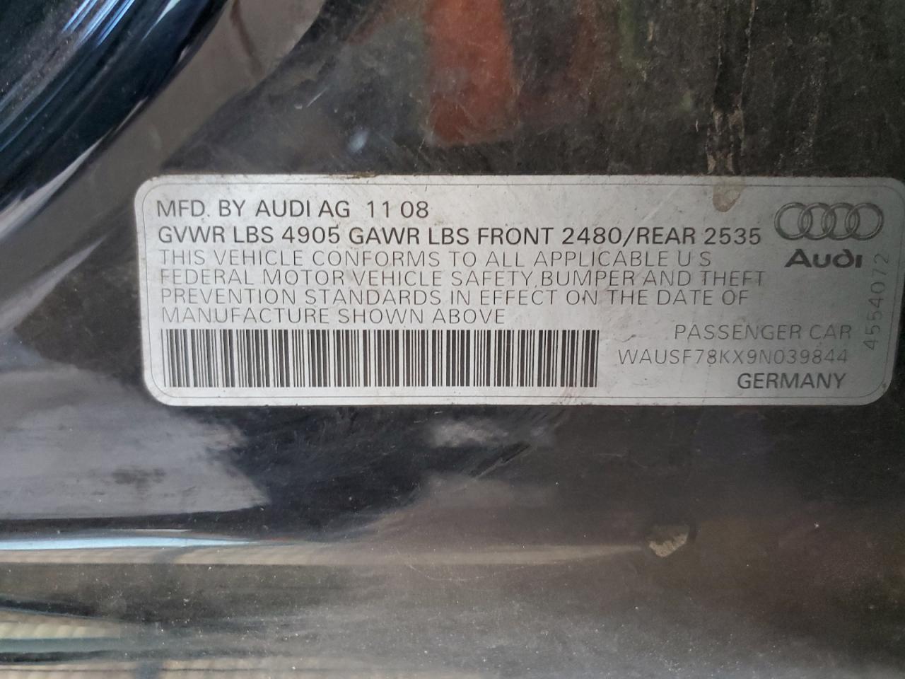2009 AUDI A4