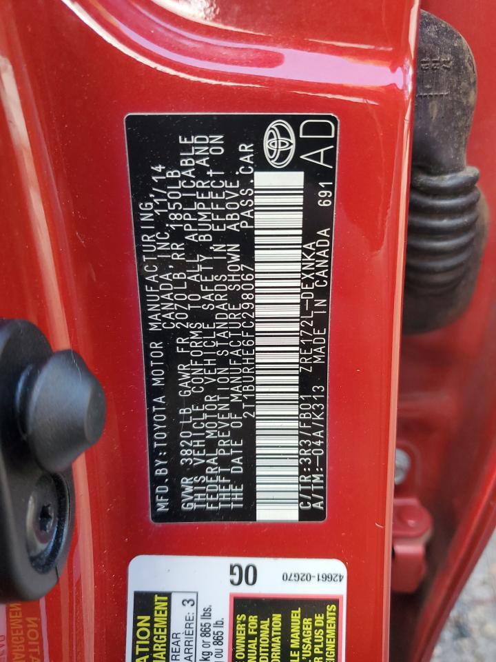 2015 TOYOTA COROLLA