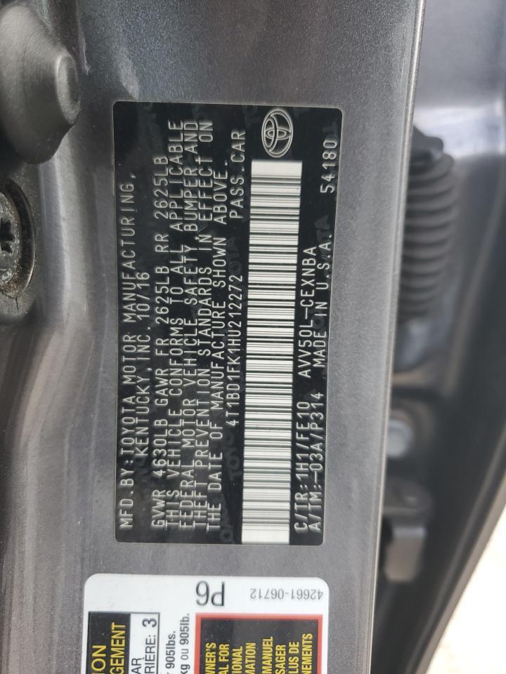 2017 TOYOTA CAMRY