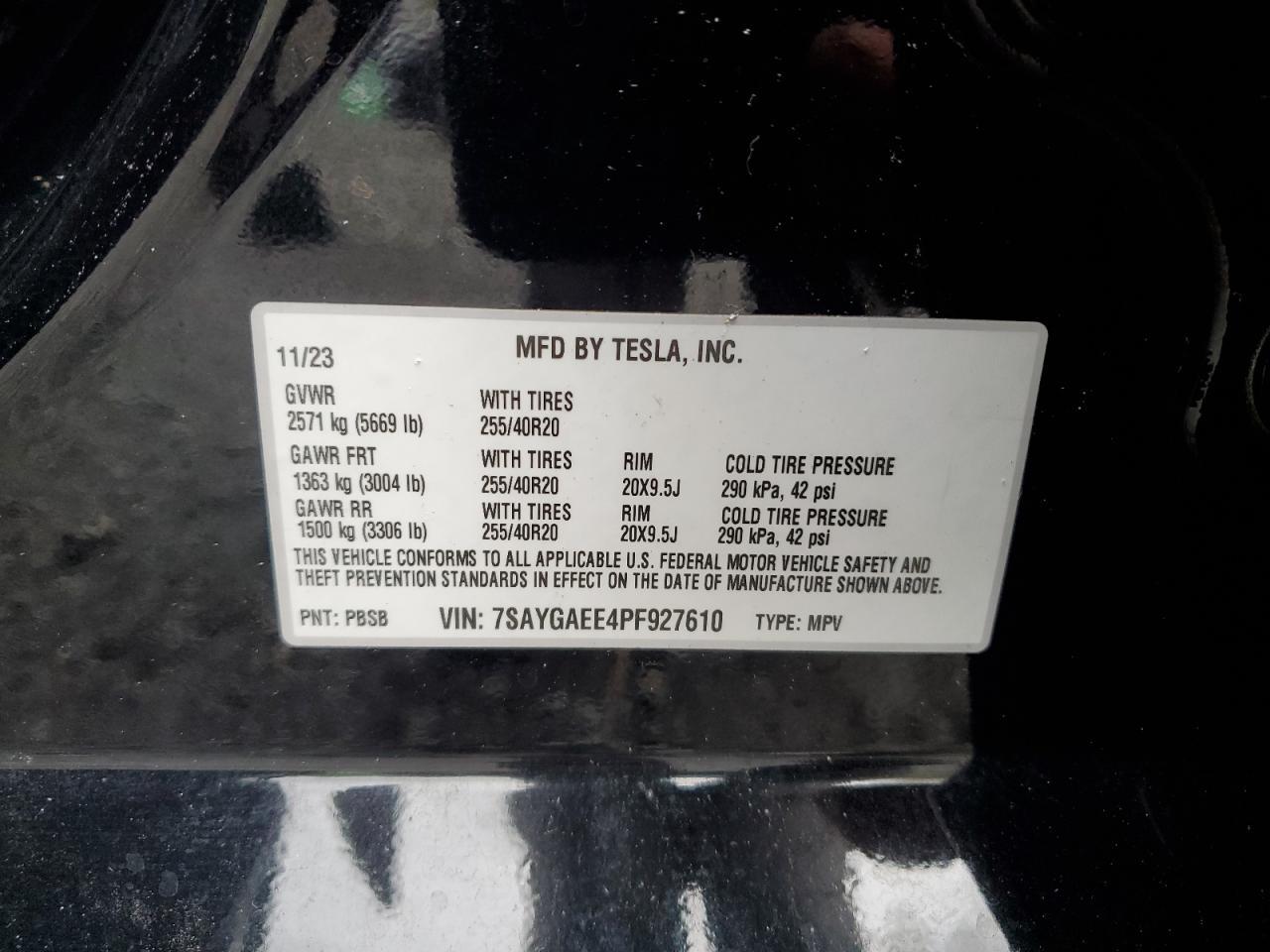 2023 TESLA MODEL Y