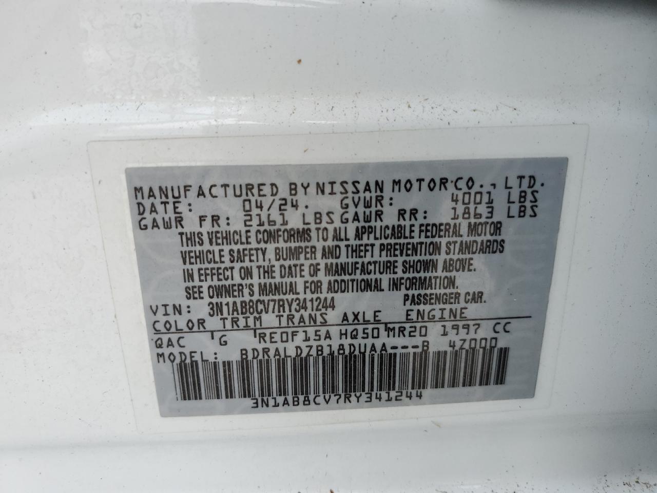 2024 NISSAN SENTRA