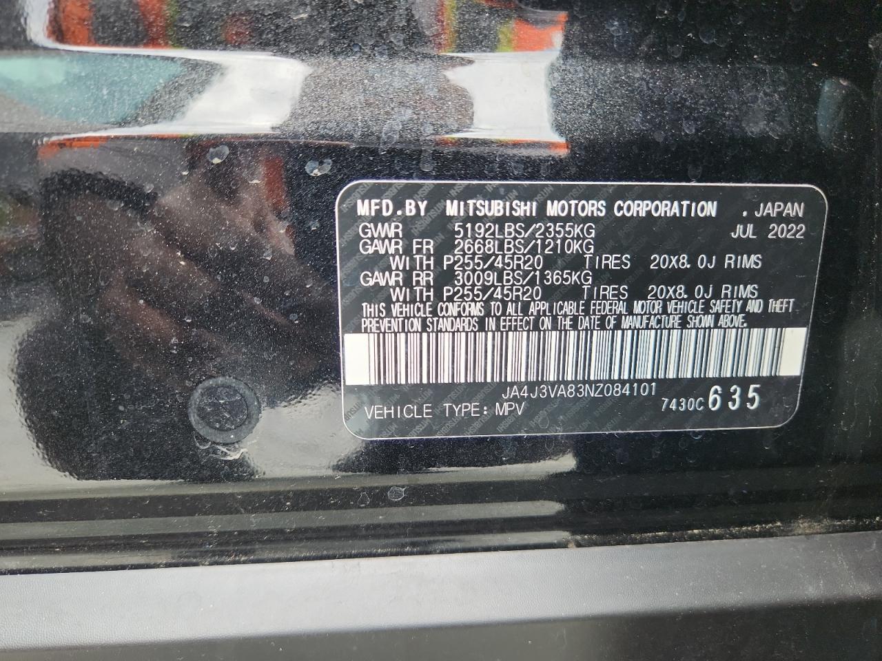 2022 MITSUBISHI outlander