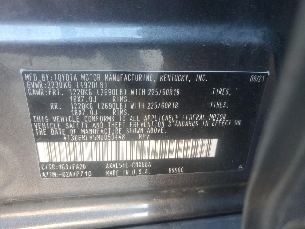 2021 TOYOTA RAV4