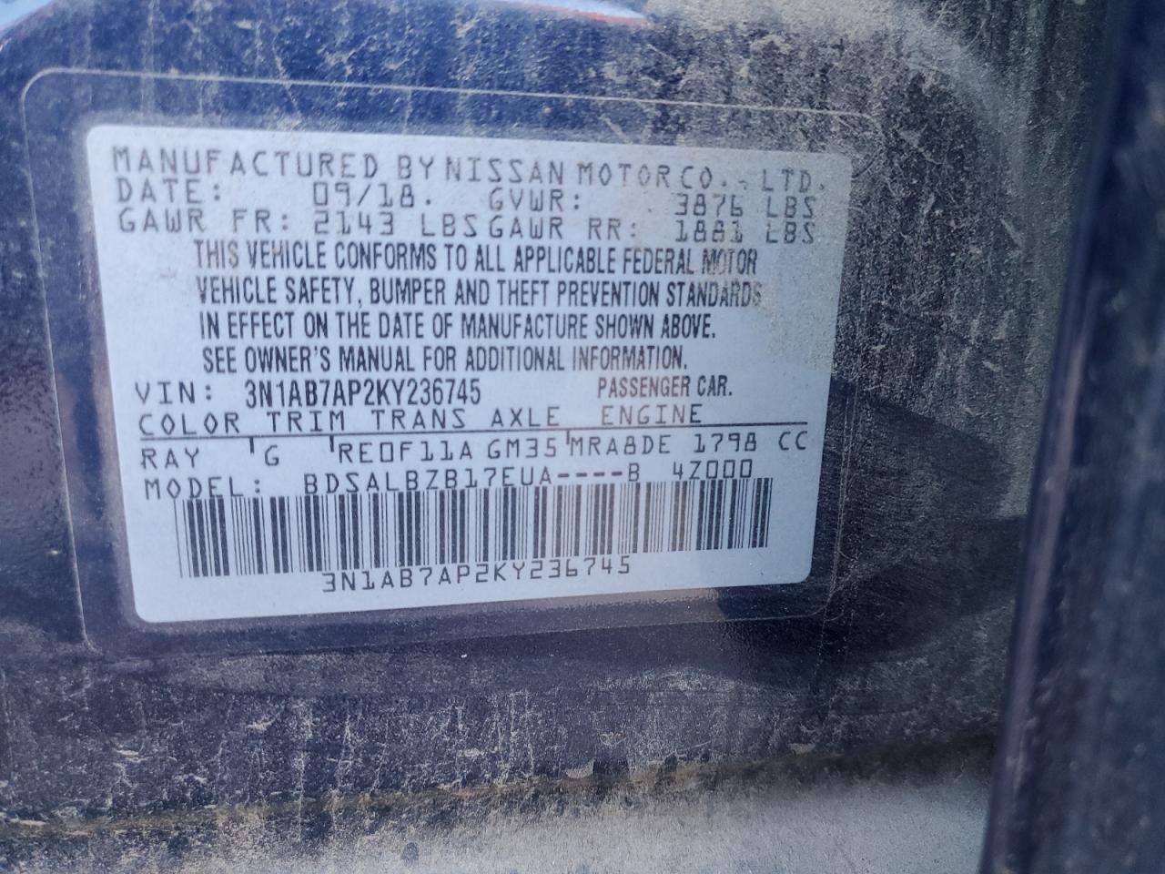 2018 NISSAN SENTRA