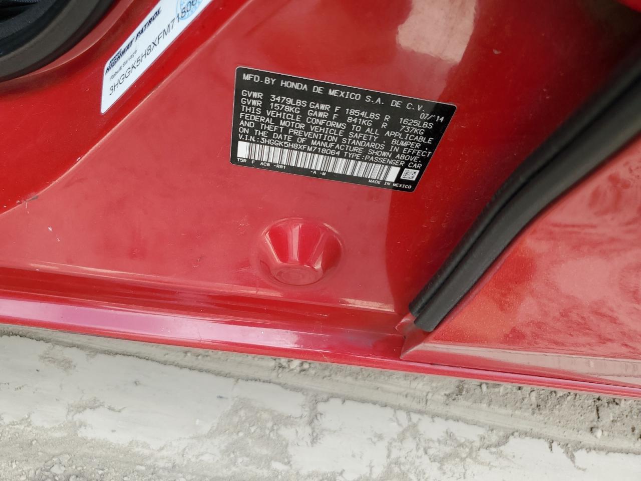 2015 HONDA FIT