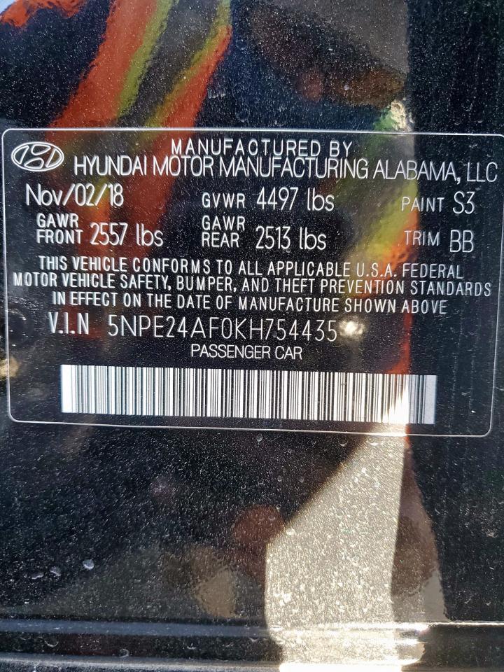 2019 HYUNDAI SONATA