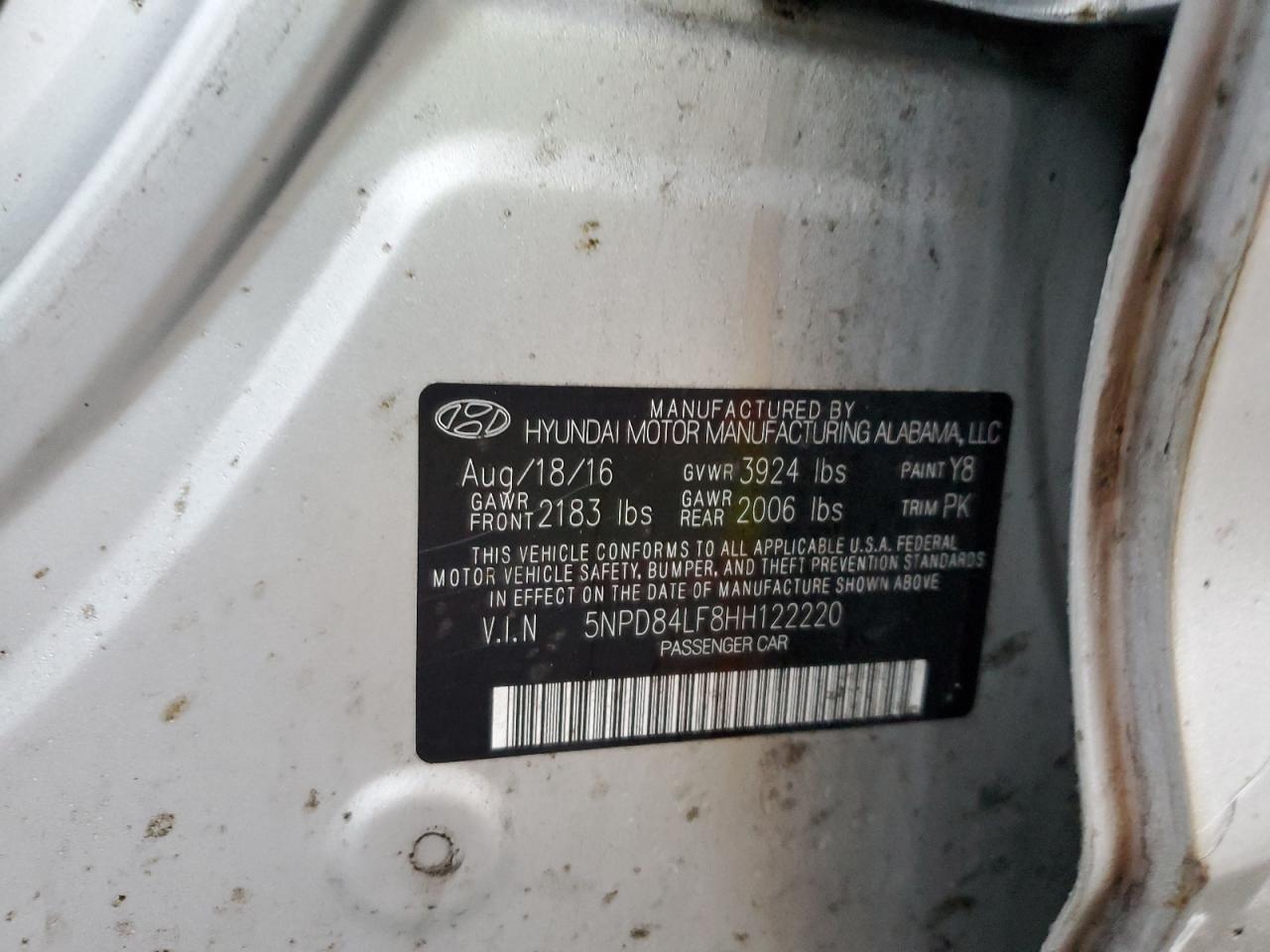 2017 HYUNDAI ELANTRA