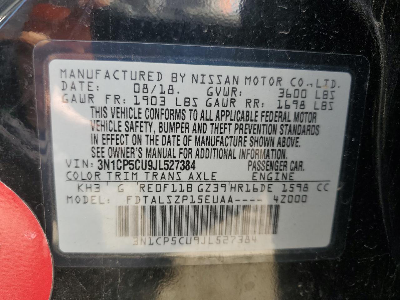 2018 NISSAN KICKS