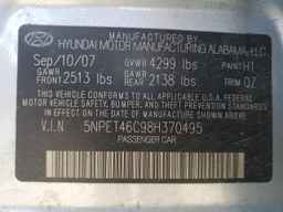2008 HYUNDAI SONATA
