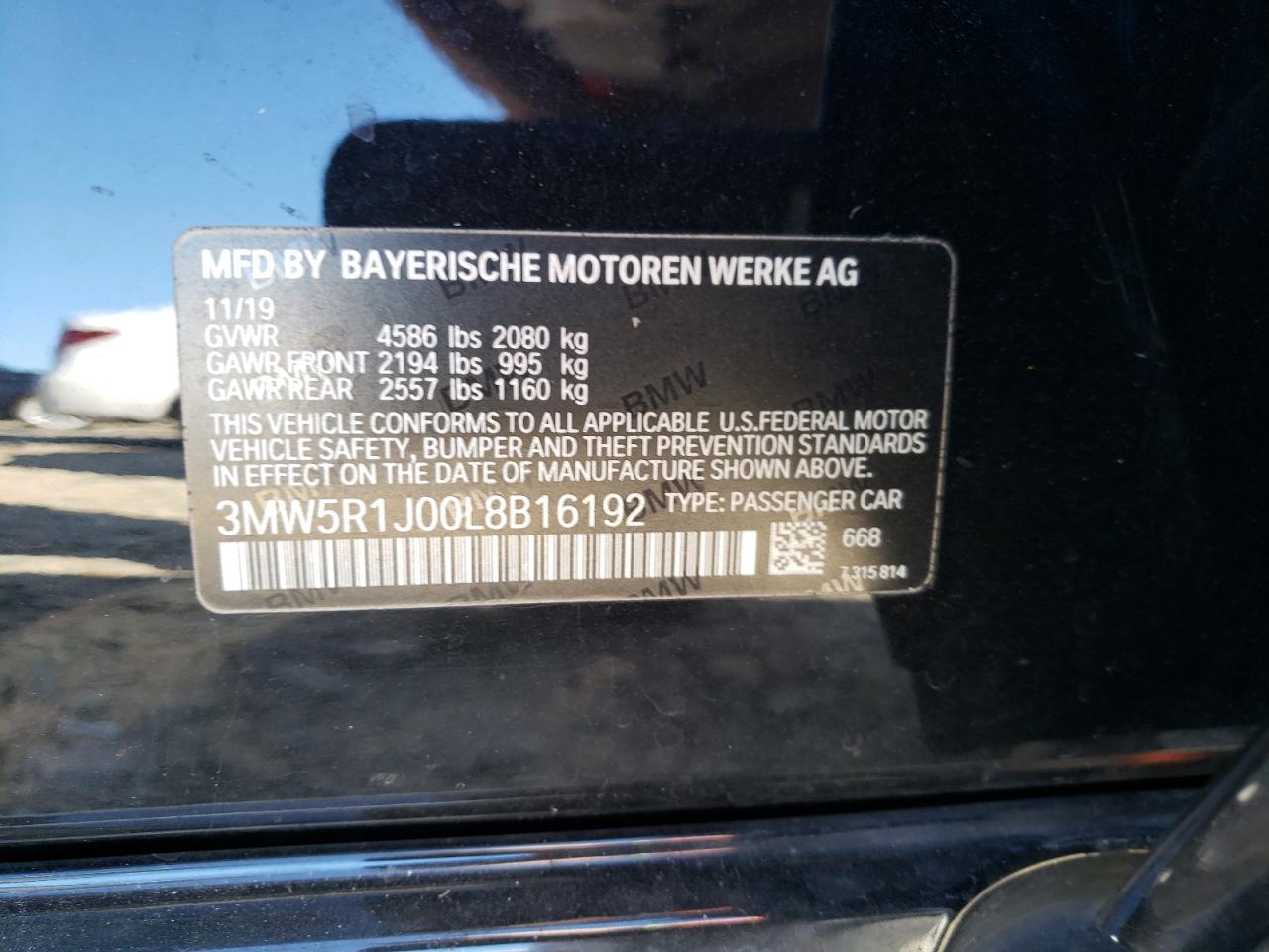 2020 BMW 3 SERIES