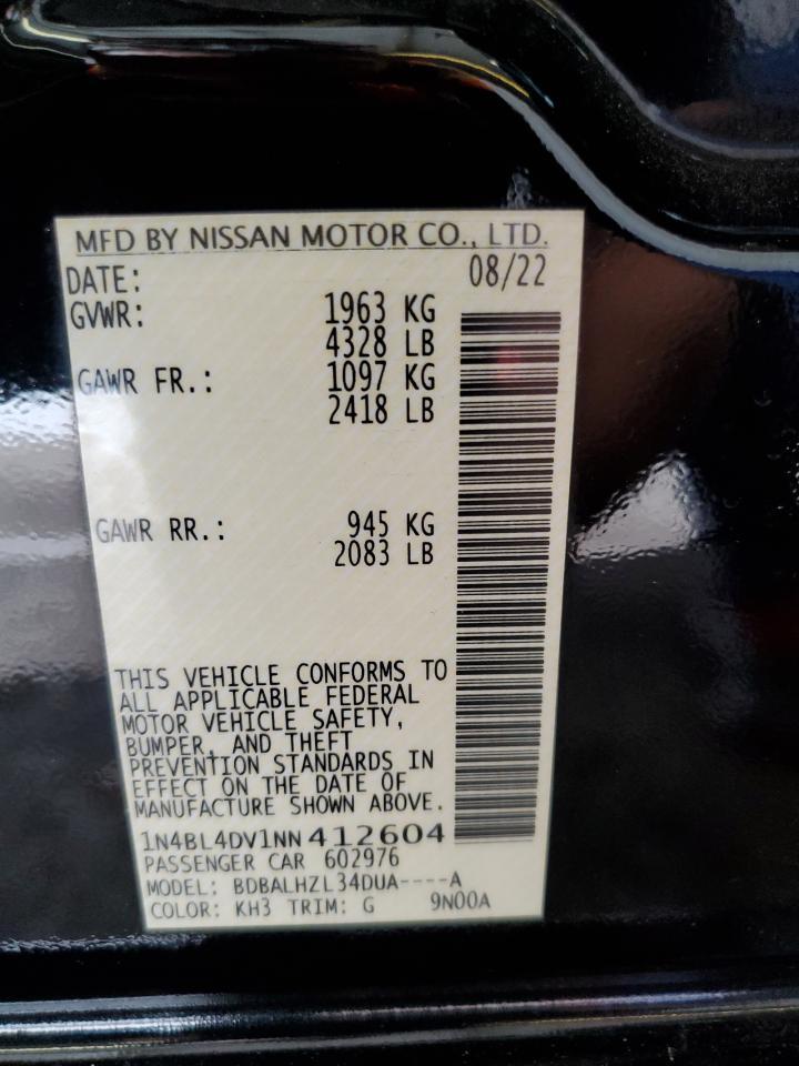 2022 NISSAN ALTIMA