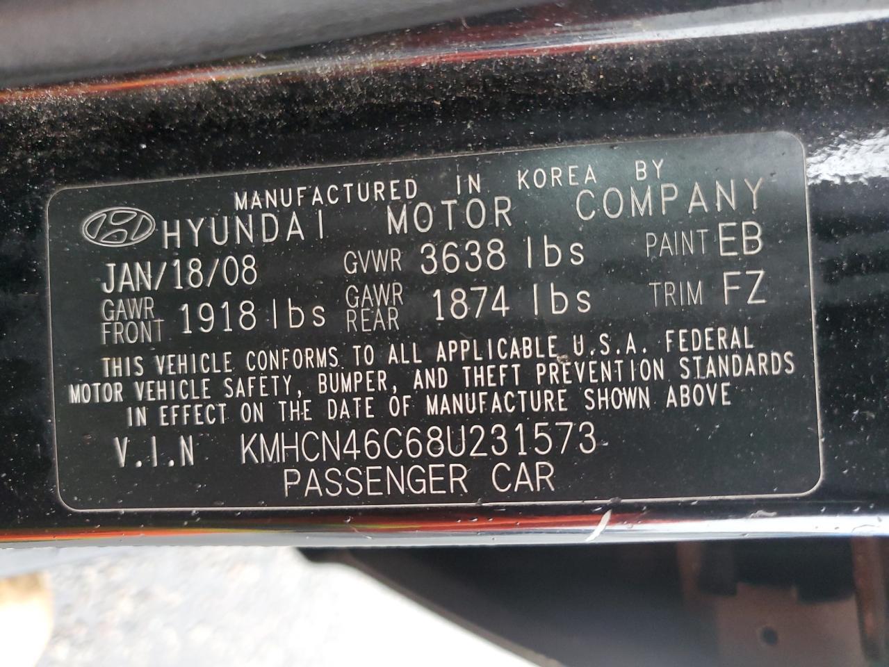 2008 HYUNDAI ACCENT